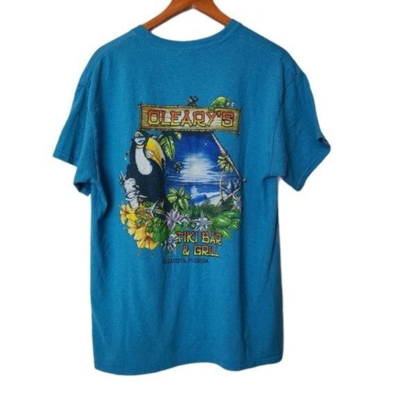 Gildan Oleary's Tiki Bar Sarasota Florida T-Shirt - Picture 5 of 11